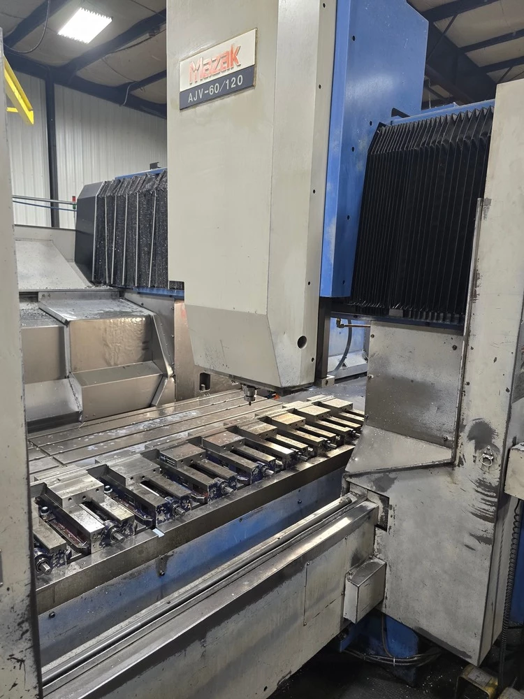 Mazak #AJV-60/120, vertical machining center, 120" X, 60" Y, 30" Z, 6,000 RPM, 60 automatic tool changer, CAT - Image 4