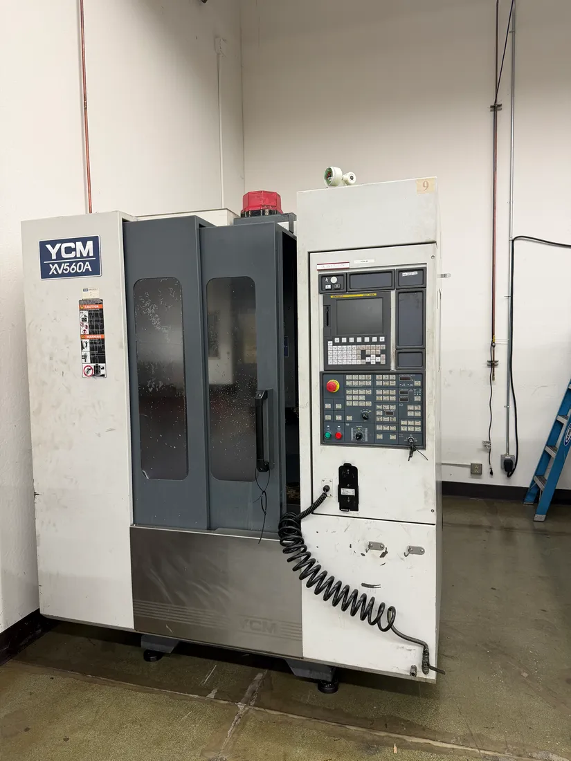 YCM #XV560A, vertical machining center, 22" X, 16" Y, 17.7" Z, 10,000 RPM, 20 automatic tool changer, CAT 40 - Image 1