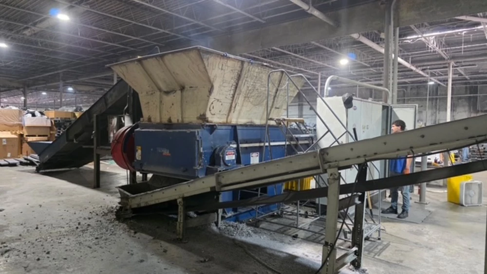 Vecoplan #RG-62/125-SPK-T, heavy duty single shaft shredder, 63" x 80" hopper opening, 24.4" rotor diameter - Image 3