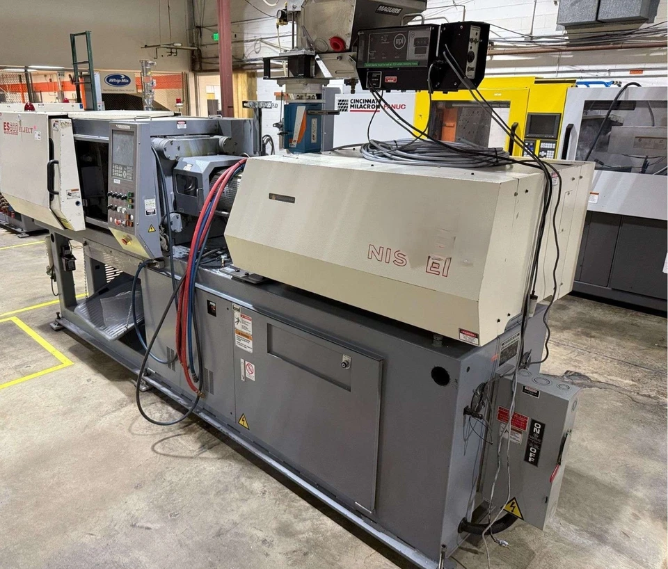 66 Ton, 2.3 oz., Nissei #ES600, injection molding machine, 16" x 13.6" tie bars, toggle clamp, 24" daylight - Image 1