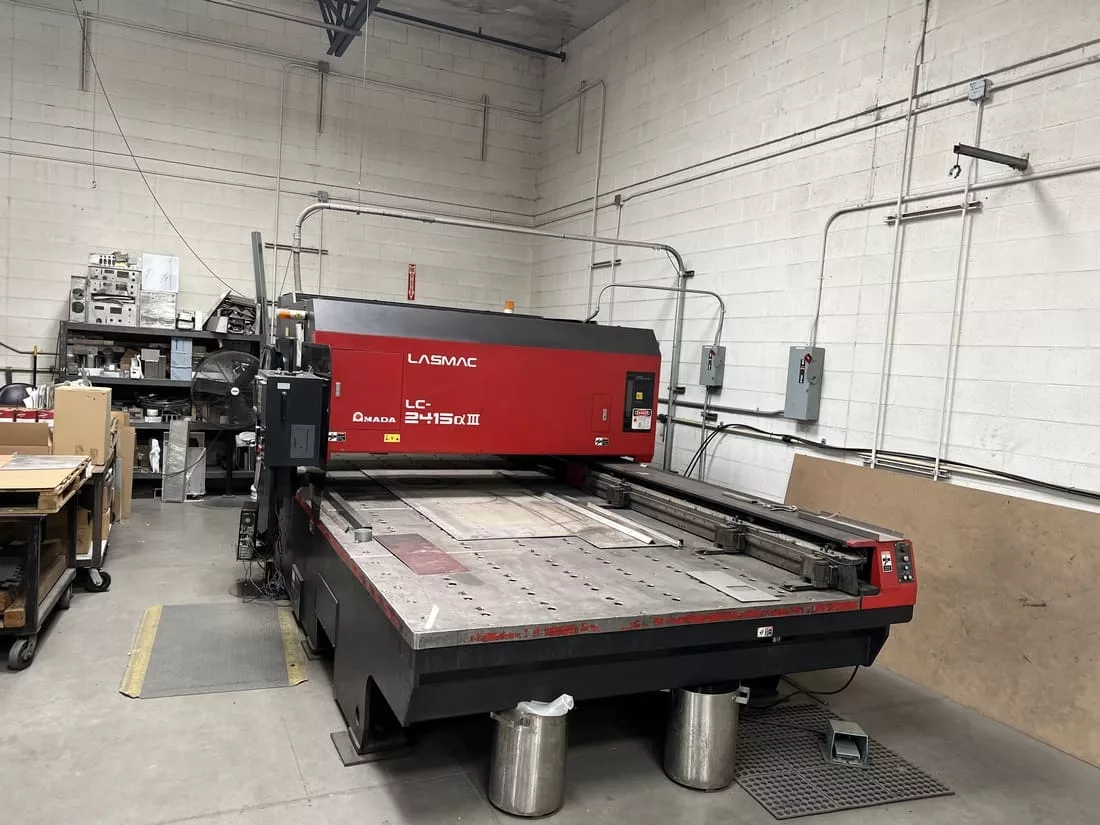 Amada #Lasmac-LC-2415, 2,000 watt laser, 5' x 10', 61" X, 99" Y, 11.8" Z, 2,362 IPM cutting speed, Fanuc - Image 2