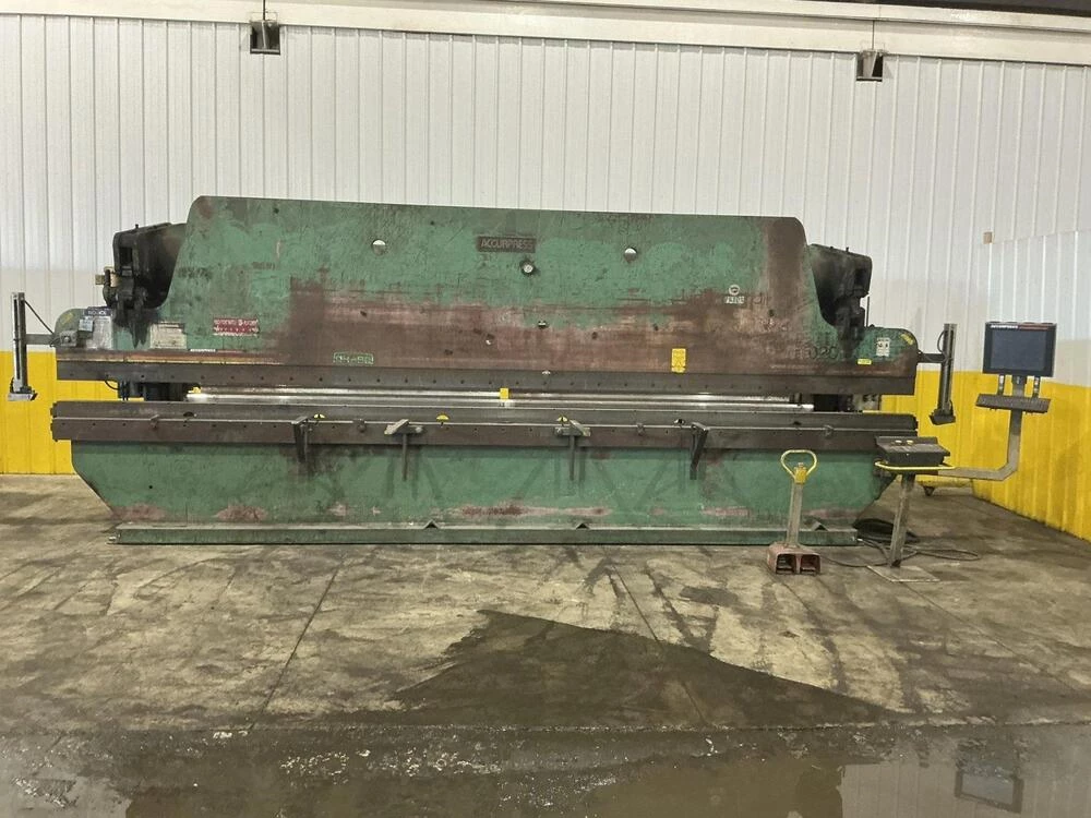 130 Ton, Accurpress #713020, CNC hydraulic press brake, 20' overall, 198" between housing, 8" stroke, 16" - Image 1