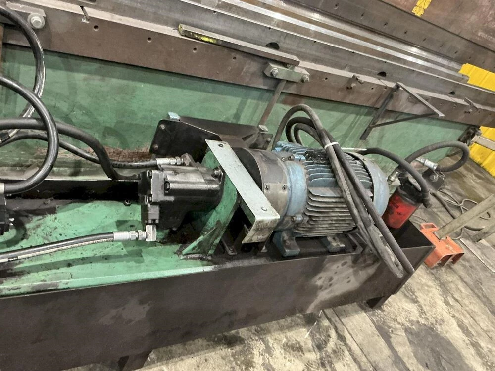 130 Ton, Accurpress #713020, CNC hydraulic press brake, 20' overall, 198" between housing, 8" stroke, 16" - Image 9