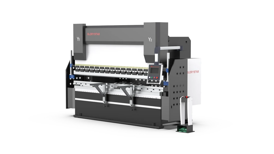 1,124 Ton, Glorystar #GB-Series, CNC press brake, 19' overall, 88 - 1,124 Ton tonnage range, 8.1' - 19' bed - Image 2