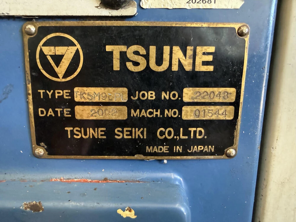 3.54" Tsune #TK5M-90PL, carbide cold saw, 1535-4000 RPM, 15 HP, 26.38" magazine, 7.87" cut-off length, 2002 - Image 10