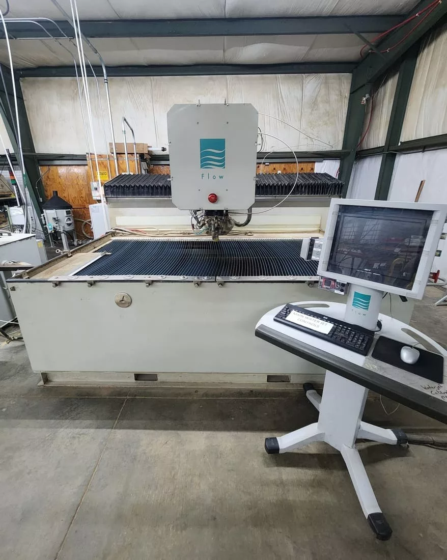 Flow #IFB-4800-DWJ, waterjet, 4' x 8' table, 50 HP, 60,000 PSI., Flow PC based control, 2005 - Image 1