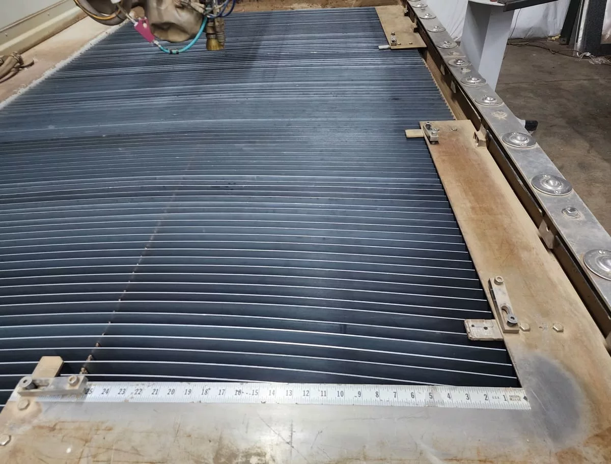 Flow #IFB-4800-DWJ, waterjet, 4' x 8' table, 50 HP, 60,000 PSI., Flow PC based control, 2005 - Image 4