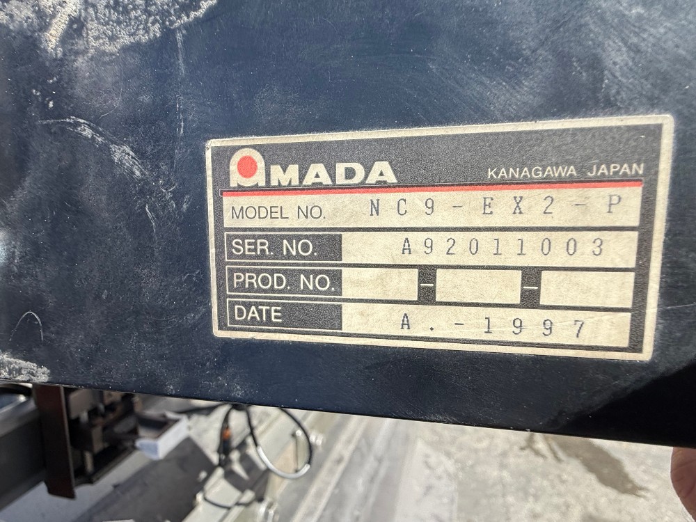 55 Ton, Amada #RG-50, hydraulic 3-Axis CNC press brake, 6' overall, 59.84" between housing, Back Gauge, 1997 - Image 3