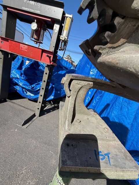 55 Ton, Ramco, H-frame hydraulic press, 32" between beams - Image 5