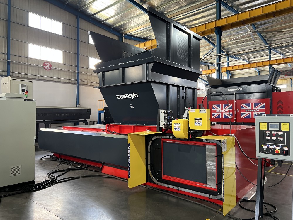 Enerpat, Automatic 2-Ram Aluminum Cans Baler, Heavy Duty 74 HP Recycling Baler, 62" x 46" x 30" Bale Size - Image 1