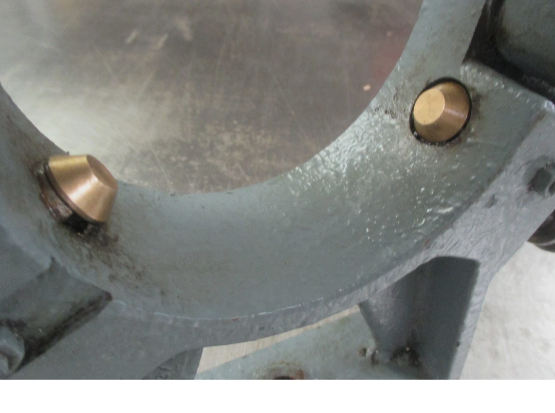 14" -15" Lathe steady rest, 4-3/8" opening & brass adjustable tips (YMC) - Image 9
