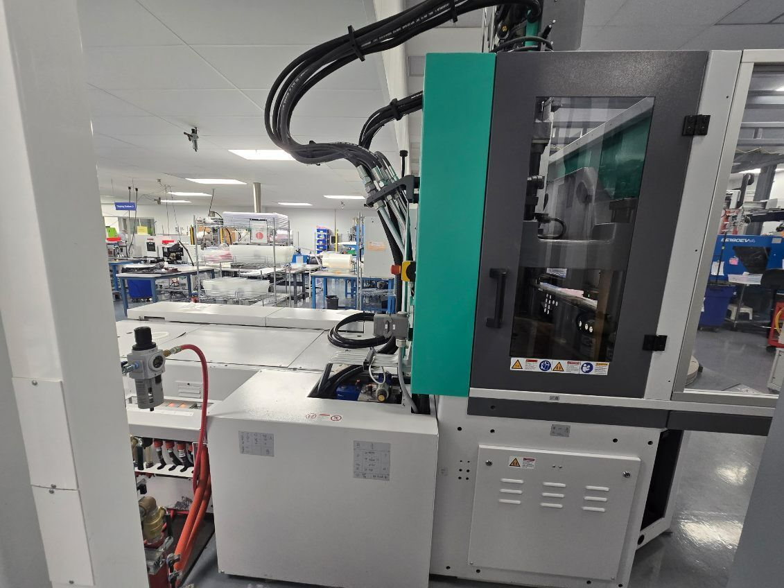 100 Ton, 3.4 oz., Arburg #1200T-1000-290, vertical clamp injection molding machine, new 25mm screw, low - Image 5