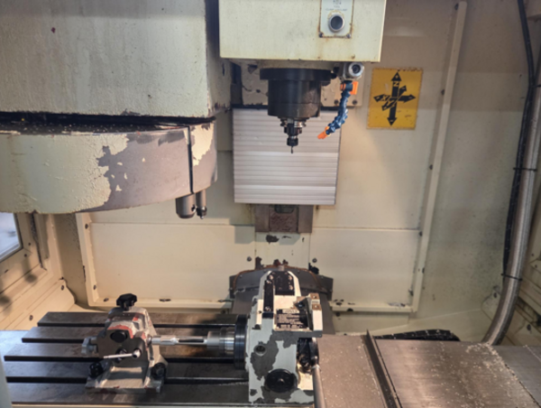 Sharp #SV-2412S, CNC vertical machining center, Fanuc 0iMC, 24" X, 12" Y, 18" Z, 10000 RPM, 16 automatic tool - Image 2