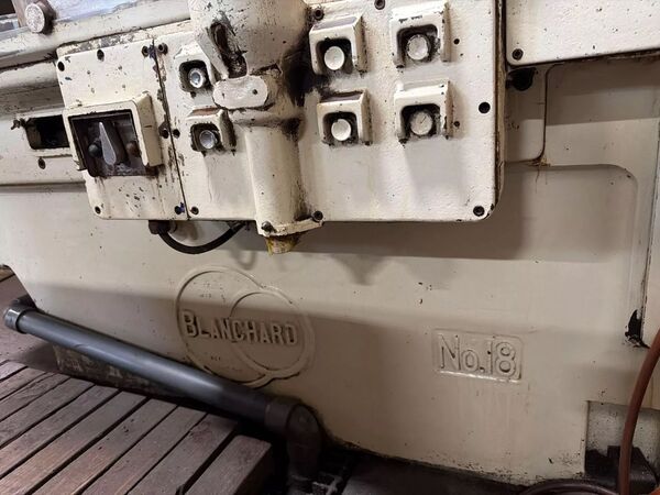 Blanchard #18-42, vertical rotary surface grinder, 42" chuck, 48" swing, 12" under wheel, 25 HP, 1956 - Image 7