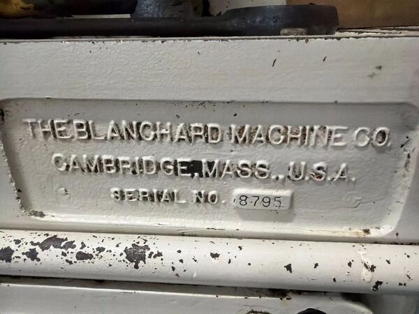 Blanchard #18-42, vertical rotary surface grinder, 42" chuck, 48" swing, 12" under wheel, 25 HP, 1956 - Image 8