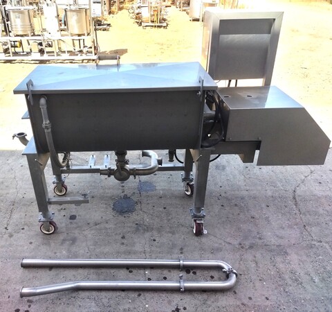 18 cu.ft. Blentech #SM-18C44-3D, Jacketed Ribbon Mixer, Stainless Steel, portable frame - Image 4