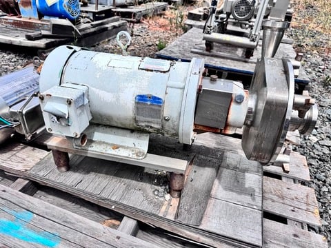 Fristam #FPX-732-185, Centrifugal Pump, Stainless Steel, 3" x 2" tri-clamp, 1 HP, 3550 RPM, 230/460 Volts, 3PH - Image 1