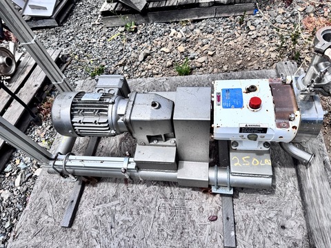 Alfa Laval #SRU-2NLS, Positive Displacement Rotary Lobe Pump, Stainless Steel, mobile cart, 2" tri-clamp, 1 - Image 2