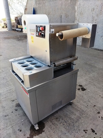 XtraVac, 6-Station Semi-Automatic Tray Sealer, Stainless Steel, roll-fed film system - Image 2