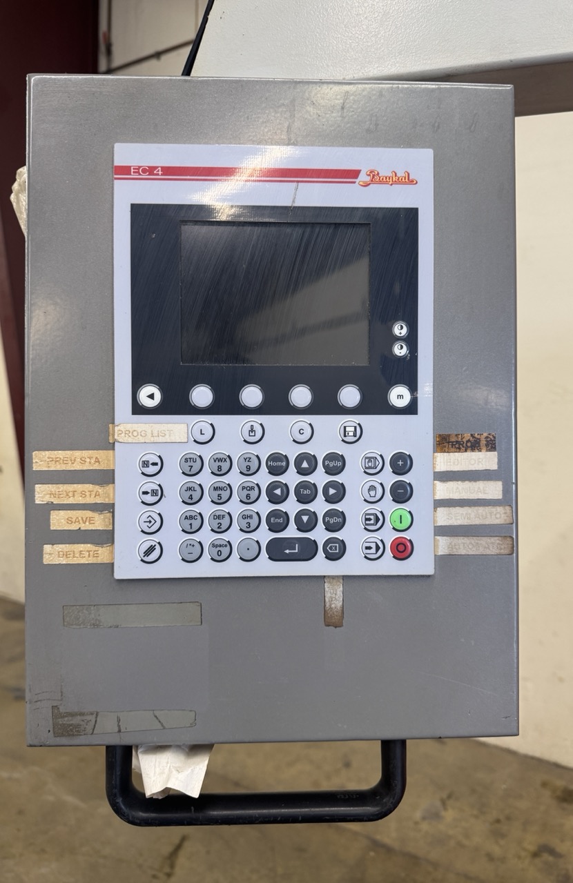 39 Ton, Baykal #APHS-39x4, CNC press brake, 4.1' overall, 8.3" stroke, 5 HP, Baykal ESA EC4 Control, CNC Back - Image 4