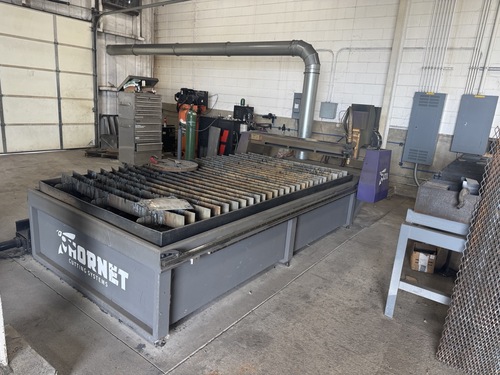 Hornet #LTX, CNC plasma table, Hypertherm HPR260XD, 5' x 10' table, 750 IPM, 1" mild steel cut, 3500 lb. - Image 2