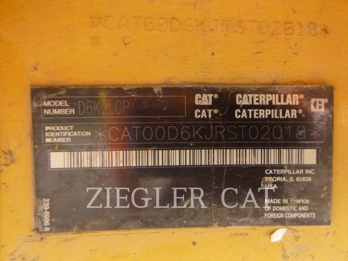 Caterpillar D6K2LGP, 11480 hours, S/N: RST02018, 2016 - Image 6