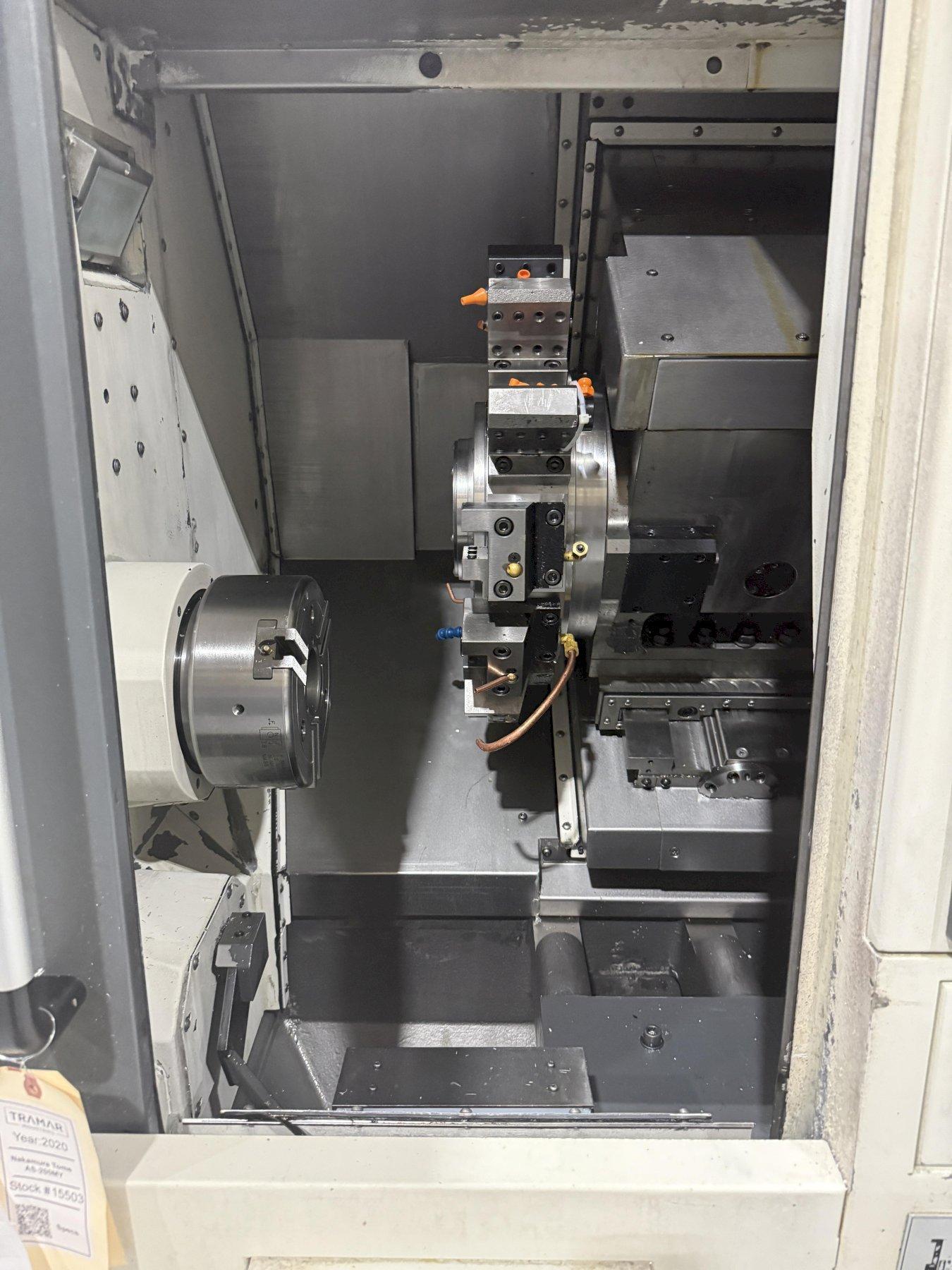 Nakamura Tome #AS-200Y, turning center, Y-Axis, live milling, 15.8" swing, 8" chuck, 2.6" bar, 2020 - Image 3