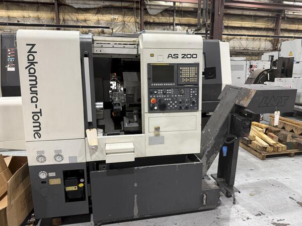 Nakamura Tome #AS-200Y, turning center, Y-Axis, live milling, 15.8" swing, 8" chuck, 2.6" bar, 2014 - Image 1