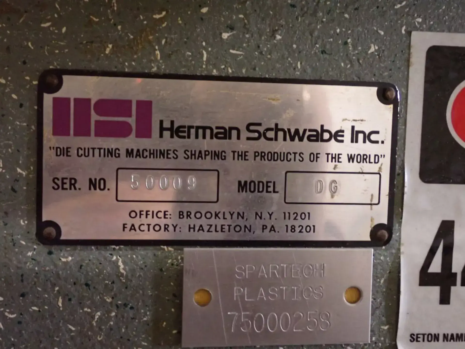 Herman Schwabe #DG, hydraulic flat bed up-acting die cutting press, 6 stroke, 8" DL - Image 6