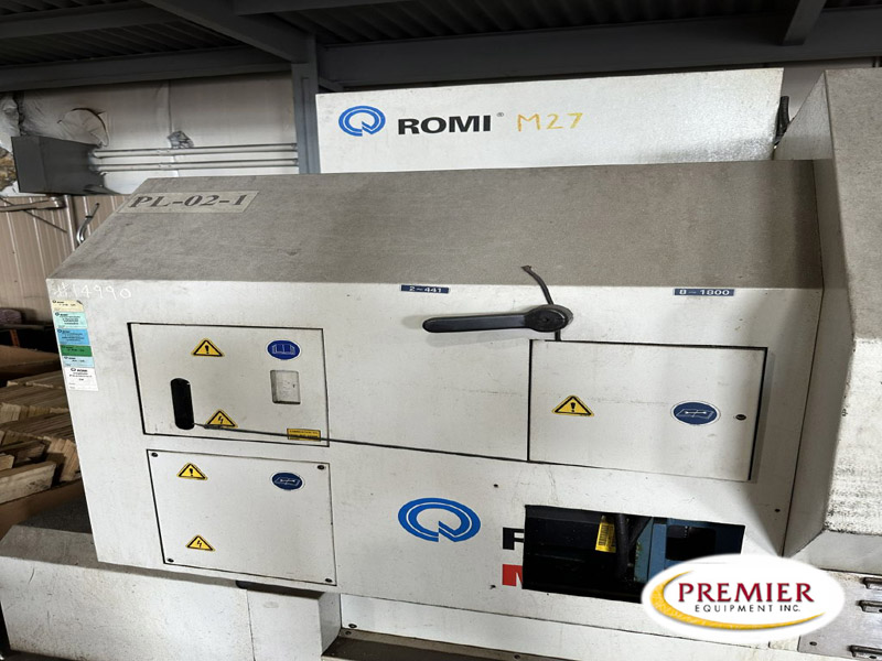 Romi #M27, CNC flatbed lathe, Fanuc 21iT Control, 26.7" swing, 39" centers, 19" manual chuck, teach mode, 2006 - Image 1