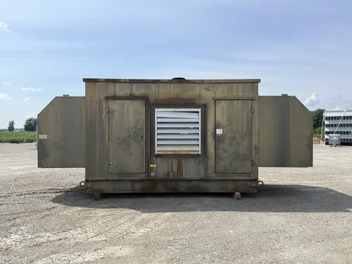 600 KW Caterpillar #3412, diesel generator set, 480 Volts, 3-phase, 890 HP @ 1800 RPM, weatherproof - Image 1