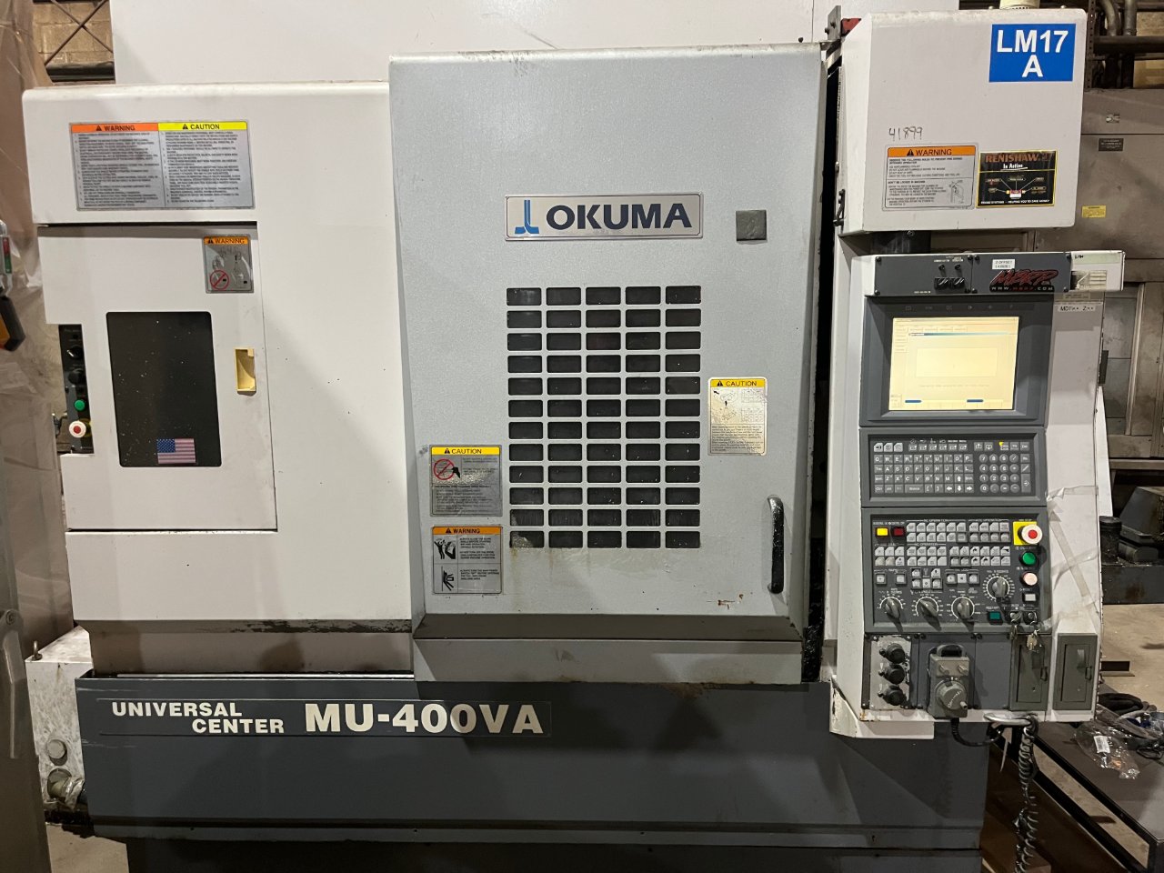 Okuma #MU-400VA, 5-Axis CNC vertical machining center, OSP-P100 Control, 30" X, 18" Y, 18" Z, 15000 RPM, 32 - Image 1
