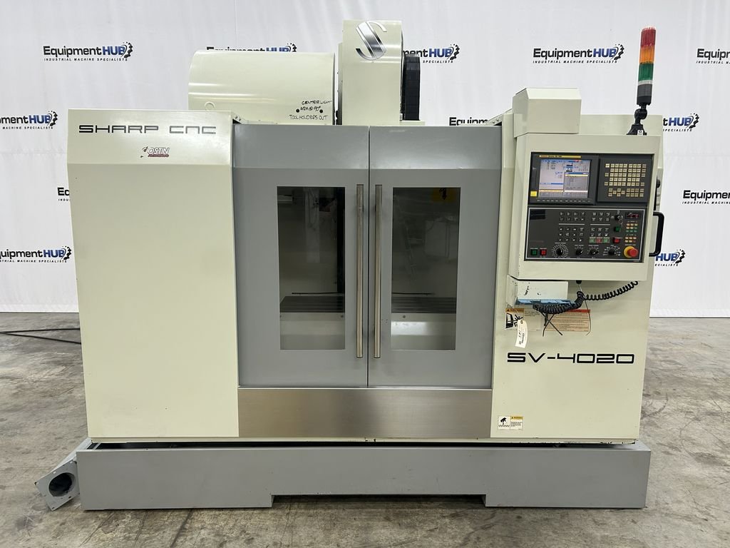 Sharp #SV-4020, CNC vertical machining center, Fanuc 18iMB, 40" X, 20" Y, 20" Z, 10000 RPM, 24 automatic tool - Image 1