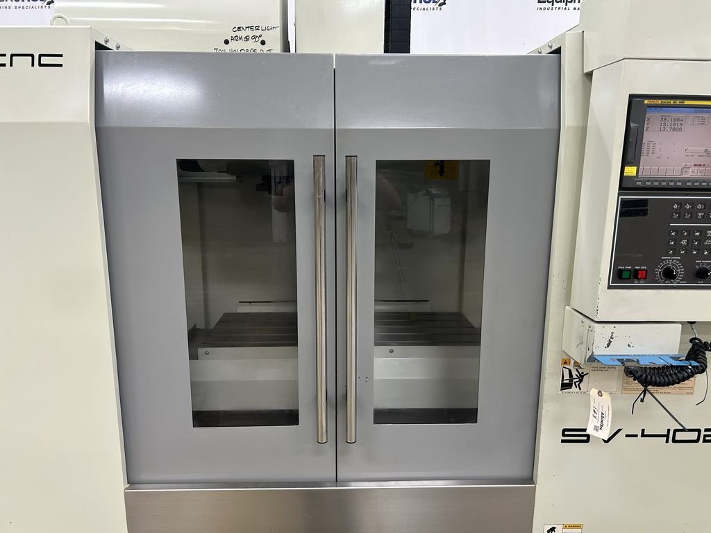 Sharp #SV-4020, CNC vertical machining center, Fanuc 18iMB, 40" X, 20" Y, 20" Z, 10000 RPM, 24 automatic tool - Image 6