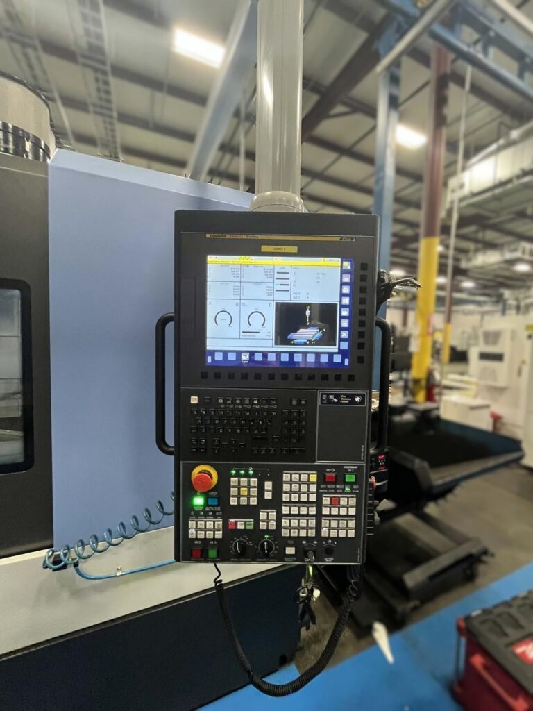 Daewoo Doosan #DNM-750II, CNC vertical machining center, Fanuc I Series Plus Control, 64" X, 30" Y, 26" Z - Image 3