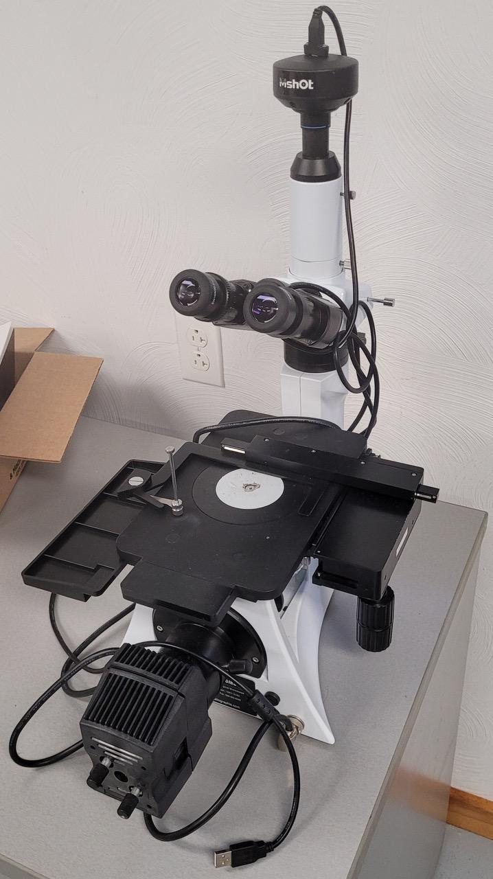 Pace Technologies #IM-3000, Metallurgical Microscope, 8.9" x 7" stage, 1.6" X, 1.6" Y, 12V/50 width halogen - Image 3