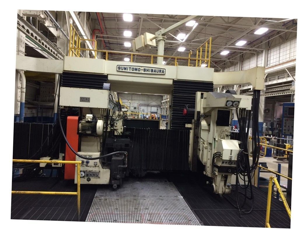 59" x 197" Sumitomo-Shibaura #KPL-1550-OG, Double Column CNC Surface Grinder, 63.4" between columns, 47.2" - Image 1
