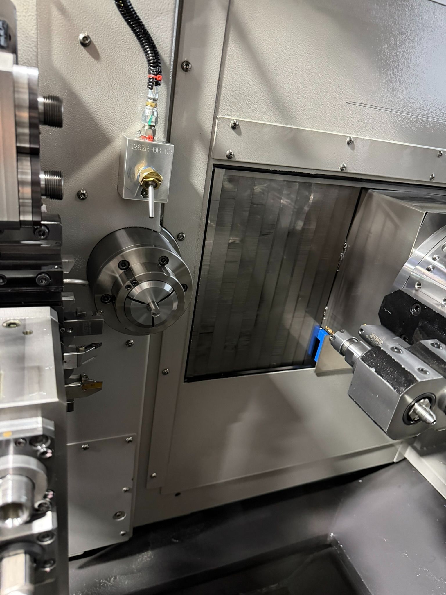 Tsugami #B038T, 9-Axis Swiss Type CNC Lathe, 9.84" max. headstock stroke, 1.5" max. bar capacity, 7.5 HP - Image 4