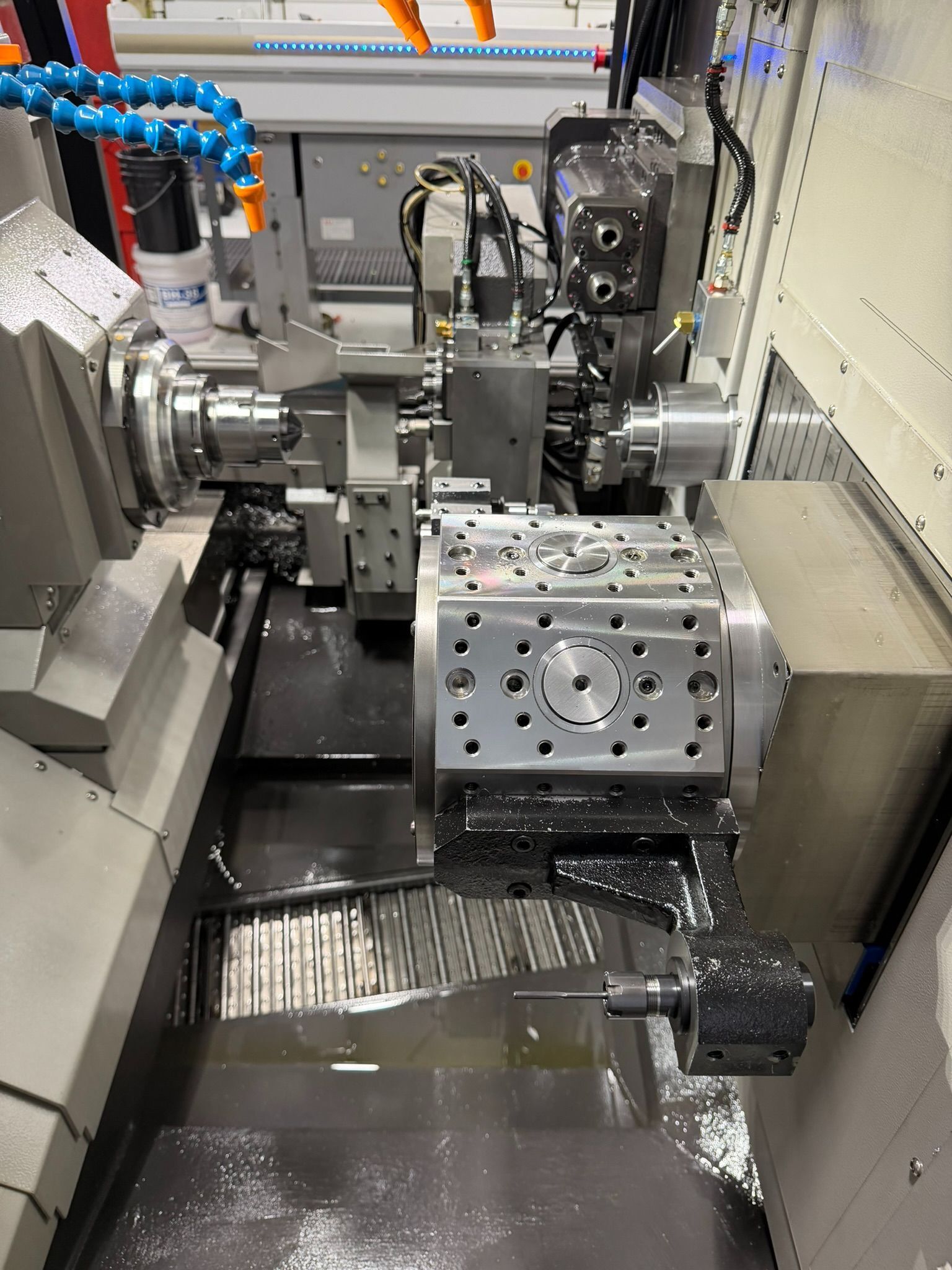 Tsugami #B038T, 9-Axis Swiss Type CNC Lathe, 9.84" max. headstock stroke, 1.5" max. bar capacity, 7.5 HP - Image 8