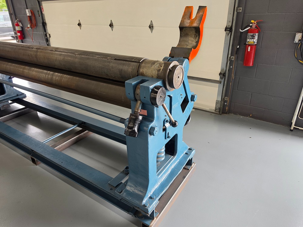 8' x 1/4" Hendley & Whittemore #8-G, Initial Pinch Plate Roll, 102" roll length, 8" roll diameter, 10 HP, 440 - Image 2