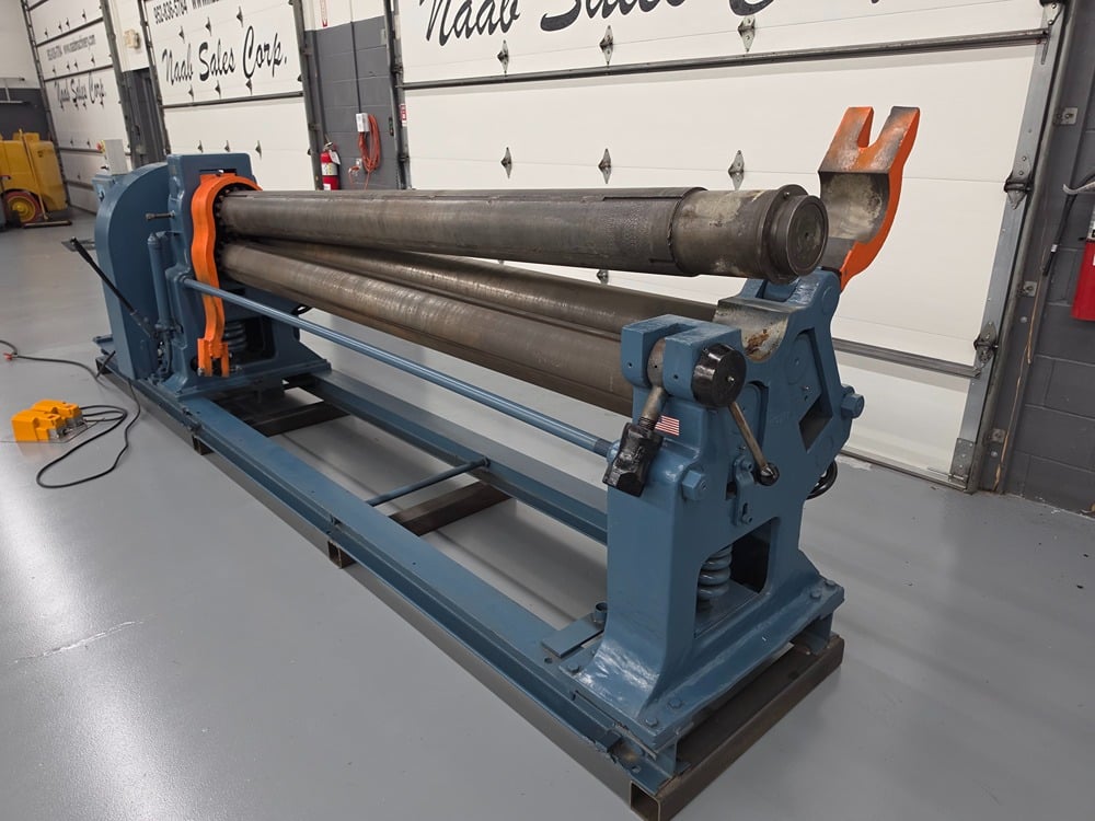 8' x 1/4" Hendley & Whittemore #8-G, Initial Pinch Plate Roll, 102" roll length, 8" roll diameter, 10 HP, 440 - Image 4