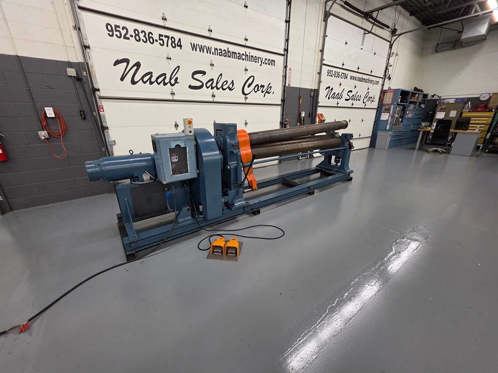 8' x 1/4" Hendley & Whittemore #8-G, Initial Pinch Plate Roll, 102" roll length, 8" roll diameter, 10 HP, 440 - Image 7