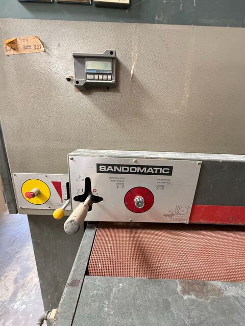 43" Sandingmaster #SCSB-2-1300, Wide Belt Sander, Sandomatic control, digital thickness readout, 6,312 hours - Image 2