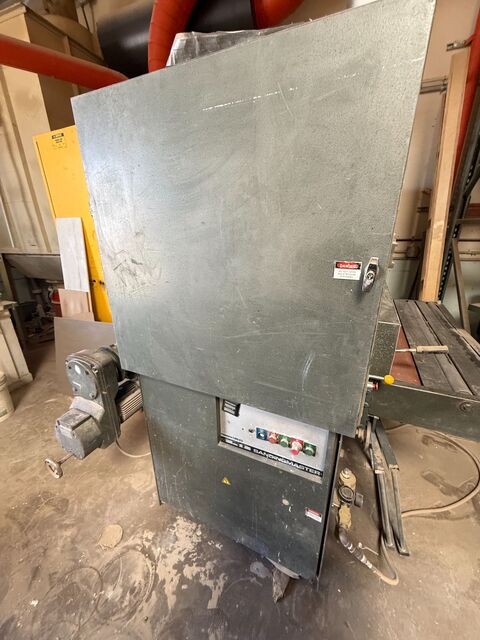 43" Sandingmaster #SCSB-2-1300, Wide Belt Sander, Sandomatic control, digital thickness readout, 6,312 hours - Image 10