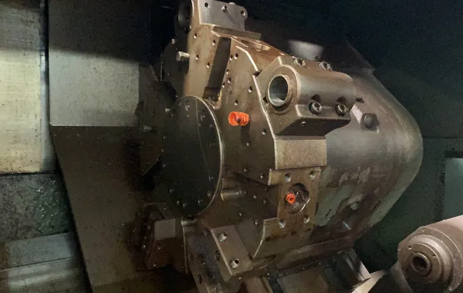 Mori Seiki #SL-4A, CNC Lathe, 12" 3-jaw chuck, 1" bore, 41 KVA, Fanuc Control, 220 V., 1983 - Image 3