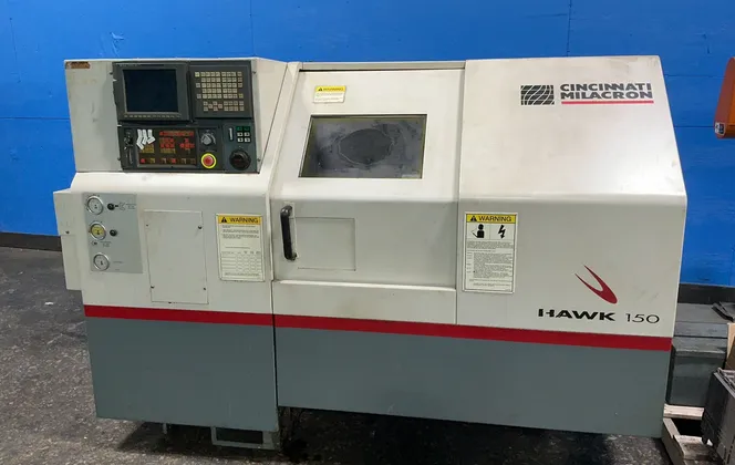 Cincinnati Milacron #ERD, CNC Lathe, 2" bore, 25 KVA, tailstock, Chip Conv., Fanuc 21i-T Control - Image 1