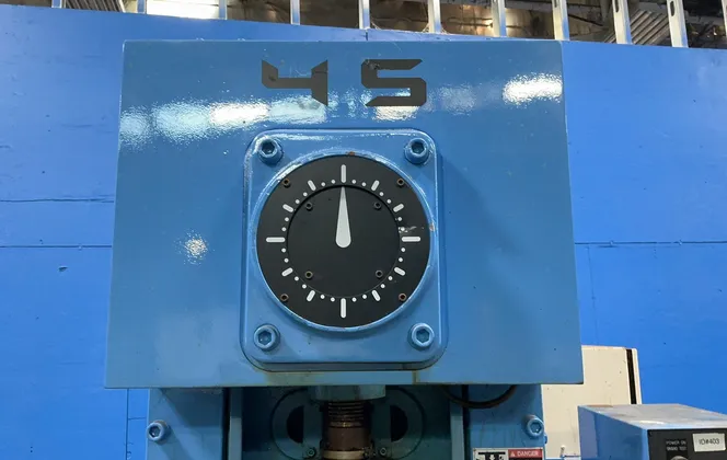 45 Ton, Wasino #PUX45AD, Gap Frame Press, 5-1/2" stroke, 10-1/4" die height, 450 KN, 3.7 KW, 200 V., 3PH - Image 5