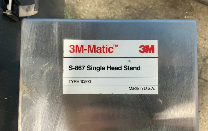 L Clip Applicator, 3M #S-867, 140 psi, 18" x 22" table, foot pedal - Image 5