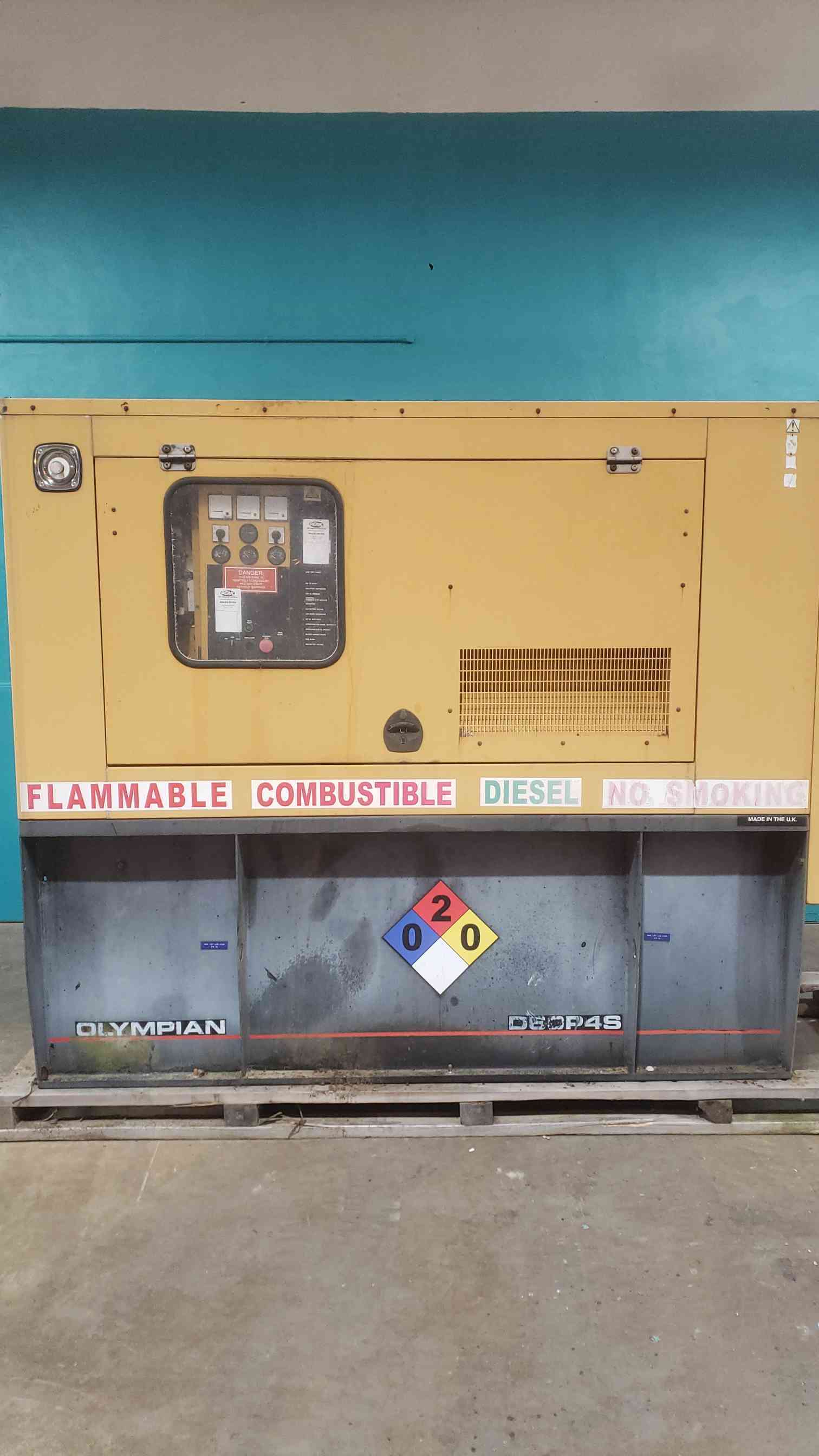 60 KW Caterpillar / Olympian #D60P4S, diesel generator set, 120/240 Volts, 1PH, 884 hours - Image 1