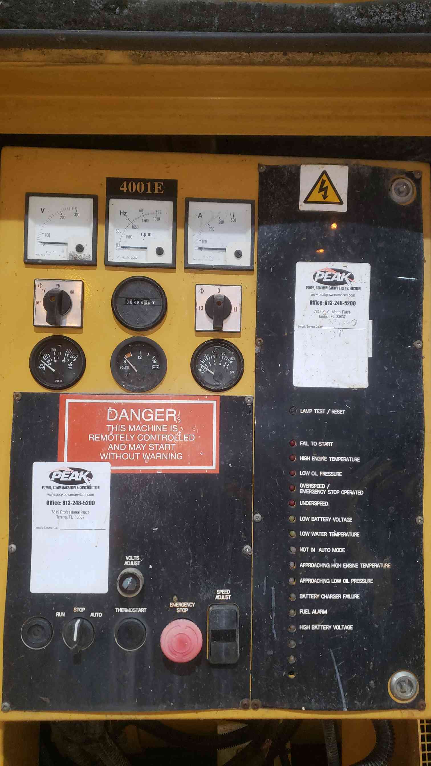 60 KW Caterpillar / Olympian #D60P4S, diesel generator set, 120/240 Volts, 1PH, 884 hours - Image 3